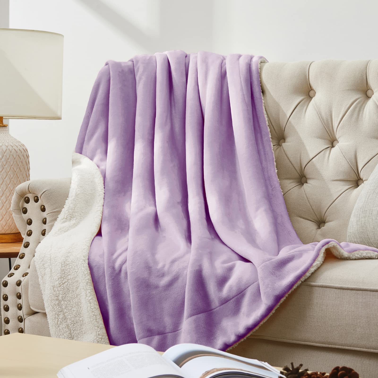 Amazon.com: Walensee Sherpa Fleece Blanket (King Size 108”x90